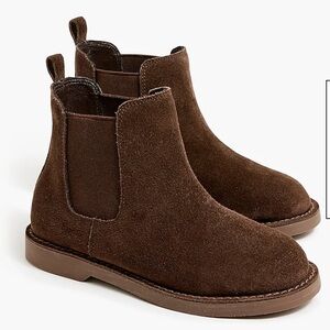 J. Crew Factory Boys Chelsea Boots in Brown Suede sz. 1